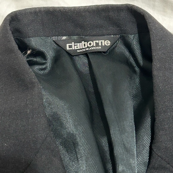 Mens Black Sports Coat Claiborne Exclusive for Macy’s Size 44R - Picture 2 of 12